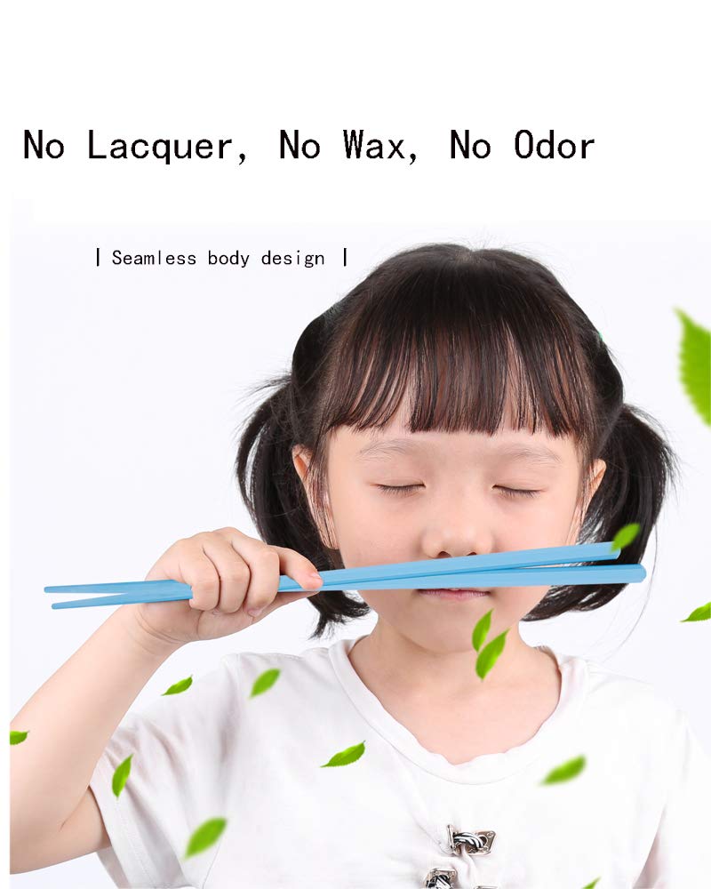 HuaLan Colorful Fiberglass Chopsticks, Dishwasher Safe Chopstick, Reusable Non-slip Chop Sticks, 9 1/2 Inches, 5 Pairs - Image 5